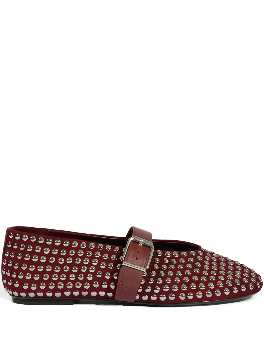 SCHUTZ STUD-EMBELLISHED BALLET FLATS