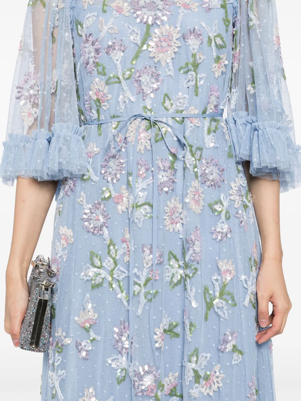 Needle & Thread Jurk met pailletten Blauw