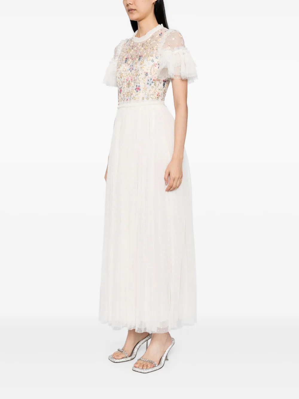 NEEDLE & THREAD FLOWERBED EMBROIDERY GOWN