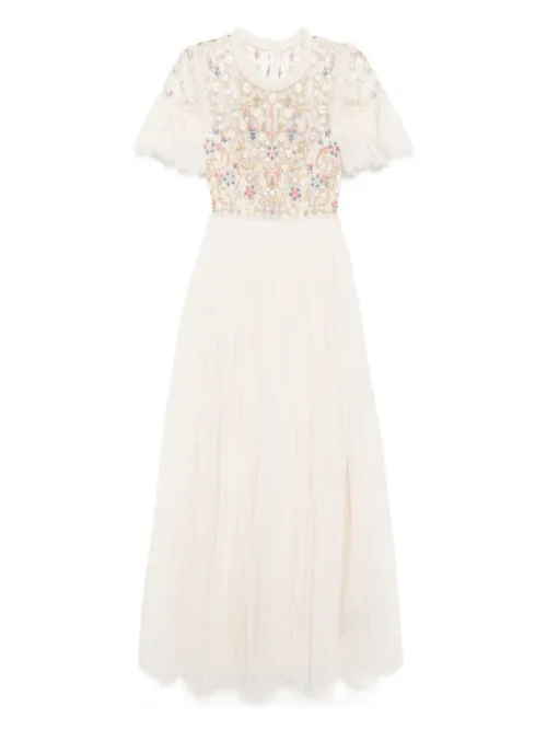 Robe longue à fleurs brodées - Needle & Thread - Modalova