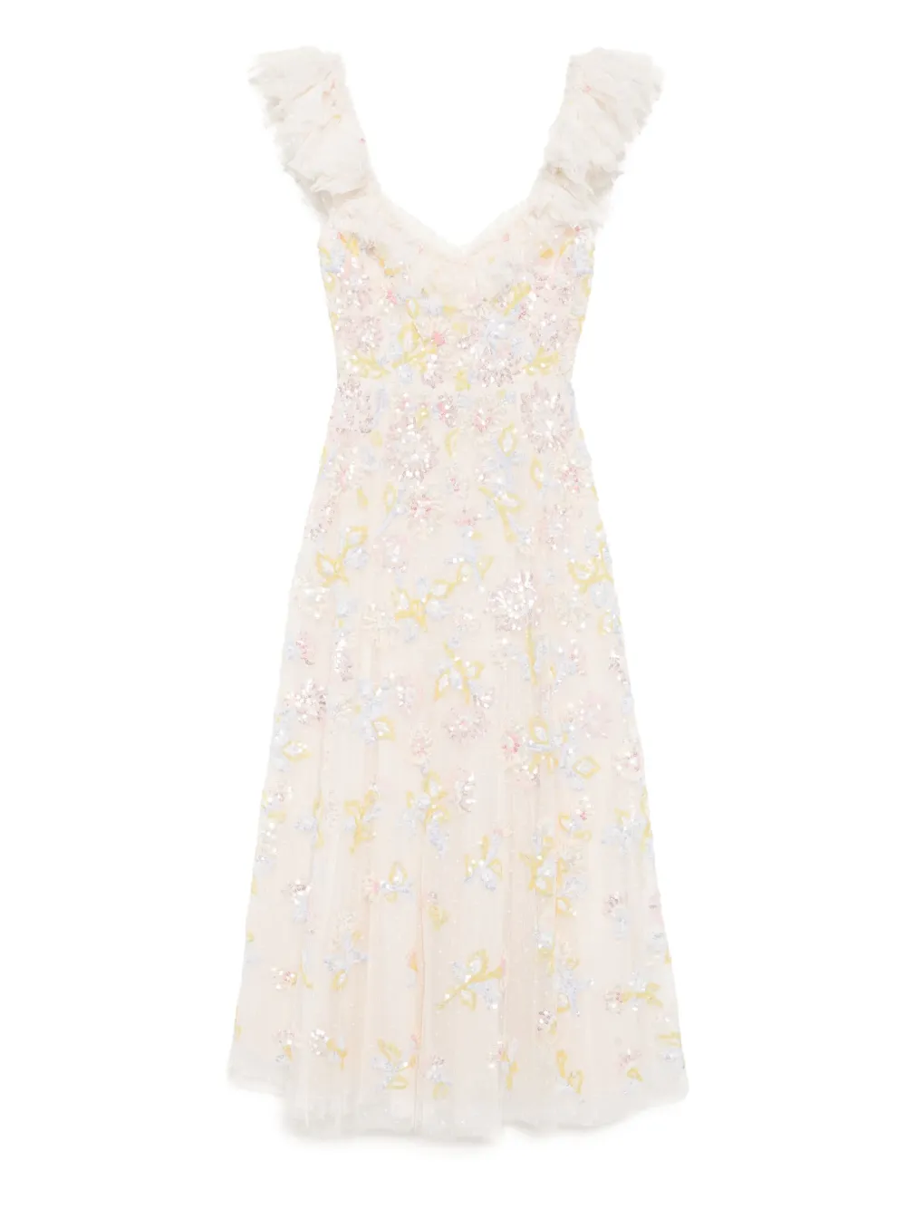 Needle & Thread スパンコール ダンデライオン バレリーナドレス - ニュートラル Needle & Thread スパンコール ダンデライオン バレリーナドレス - ニュートラル