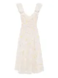 Needle & Thread sequin dandelion ruffle ballerina dress - Neutrals