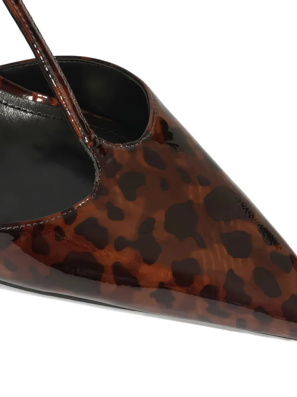 Schutz 87mm T-bar strap patent pumps Brown