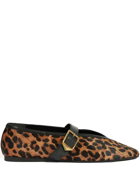 Schutz flats con estampado de leopardo