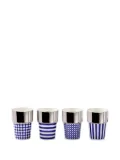 POLSPOTTEN Aunty mugs (set of four) - Blue