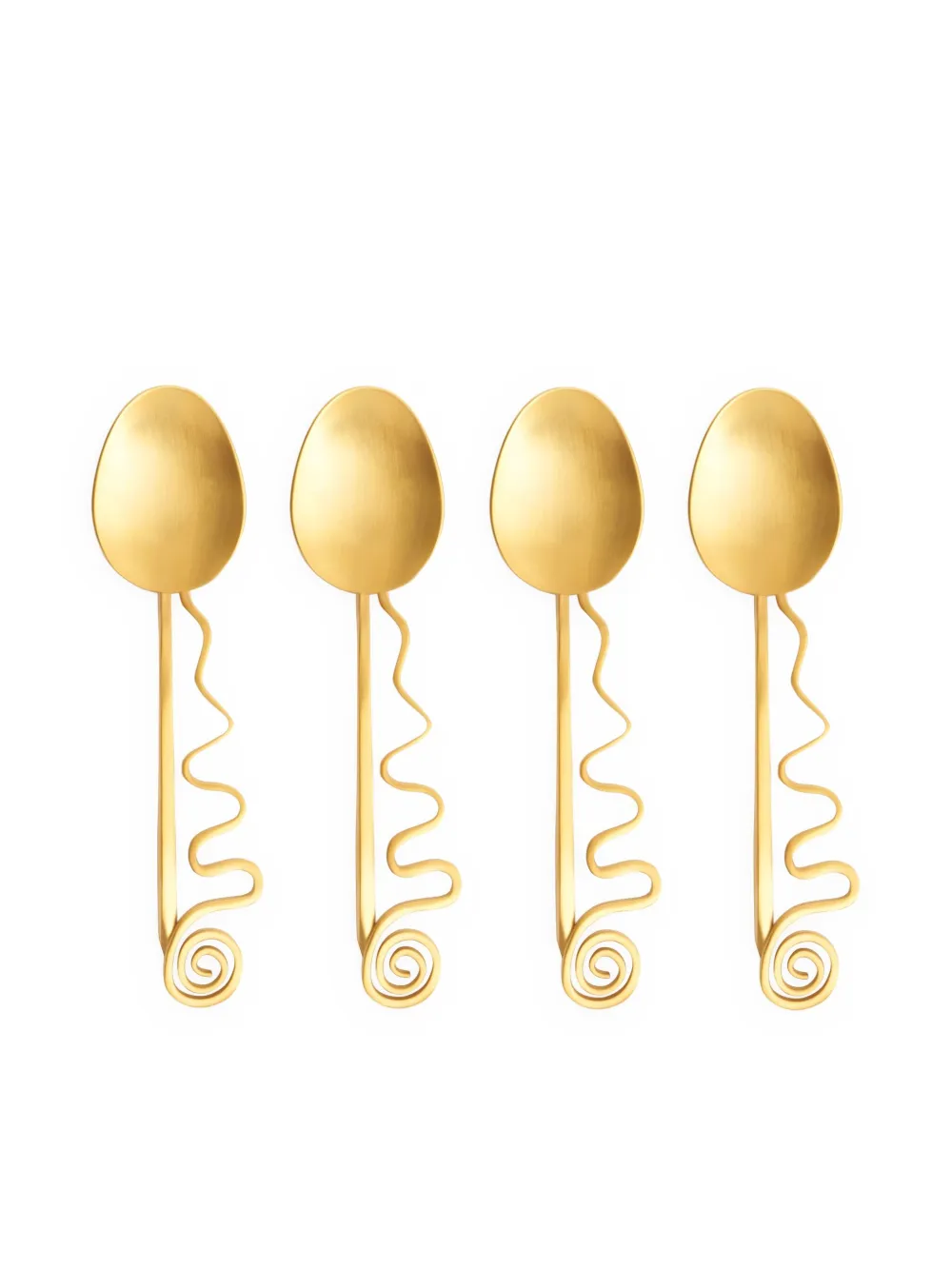 L'Objet Spirale cocktail spoon set (set of four) | dorado | Image 1