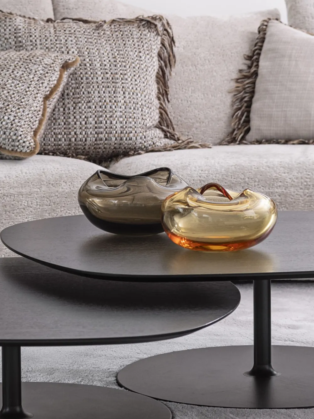 Gardeco Ocean Vidrio Sculptured Glass Vase