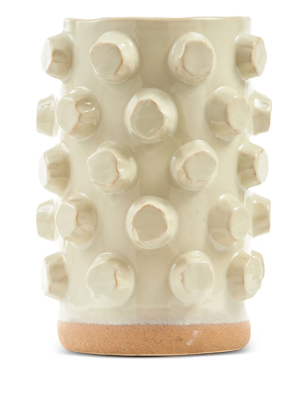 POLSPOTTEN Structure textured ceramic vase | Neutrals | Image 1