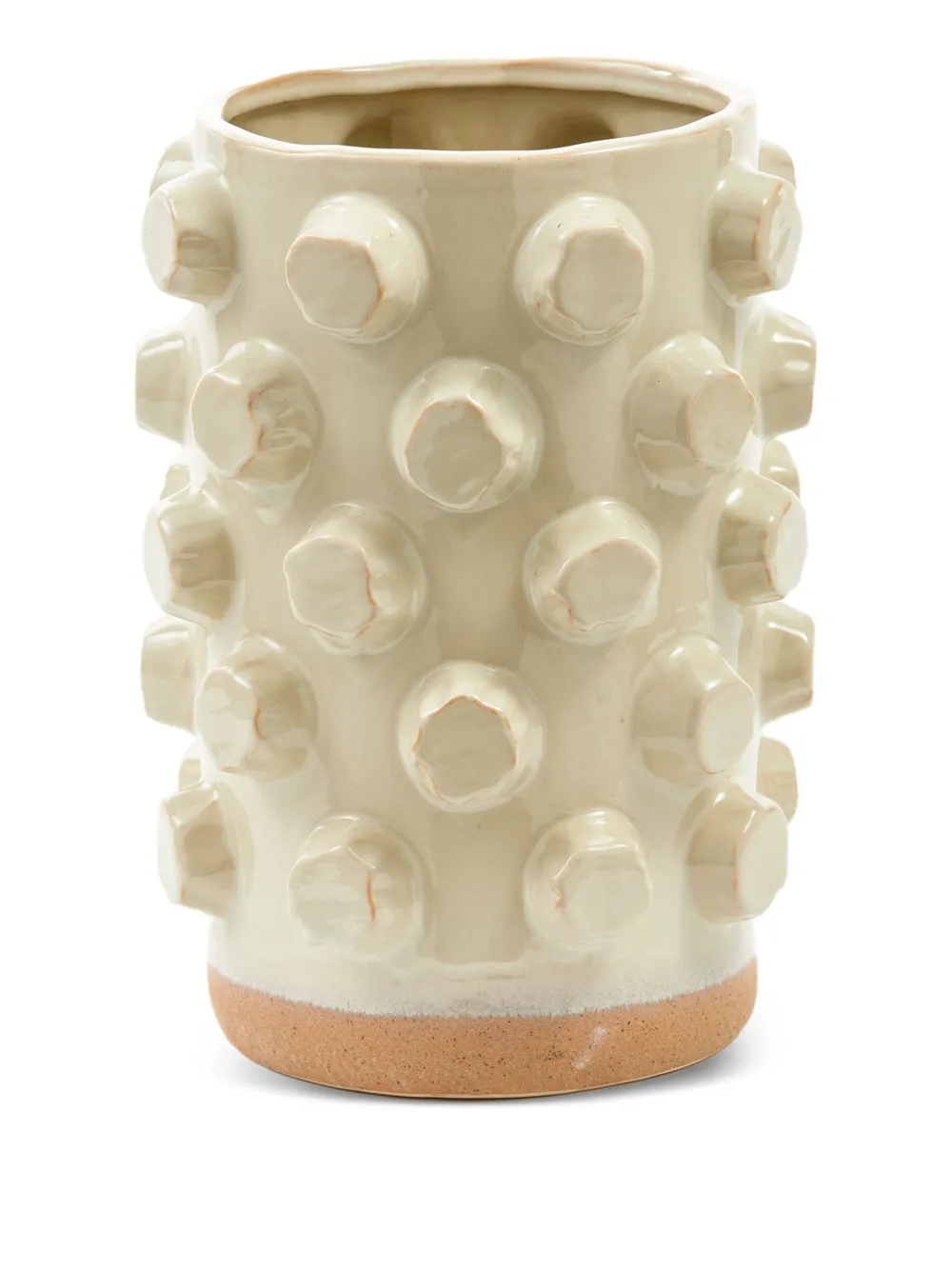 POLSPOTTEN Keramische vaas met structuur - Beige