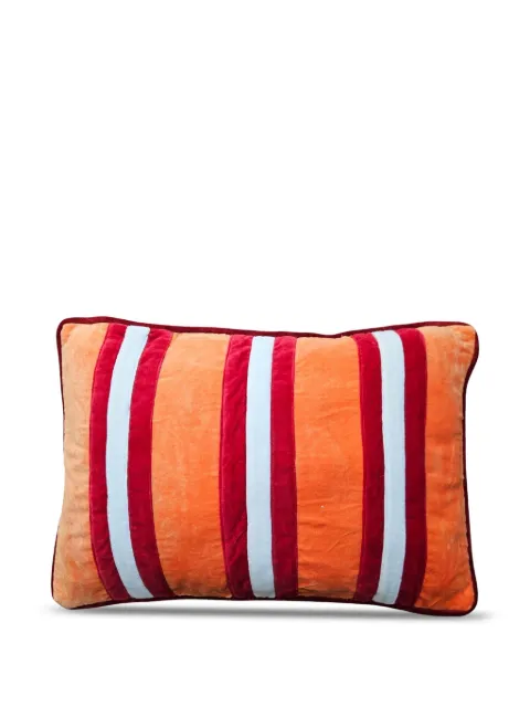 Les-Ottomans striped velvet cushion (60cm x 40cm)