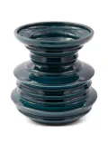 POLSPOTTEN Stacked Plates ceramic vase - Green
