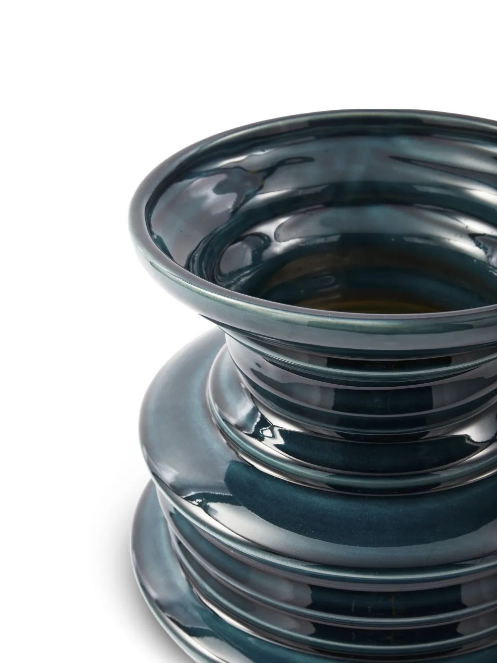 POLSPOTTEN Stacked Plates ceramic vase | Vases | Image 2