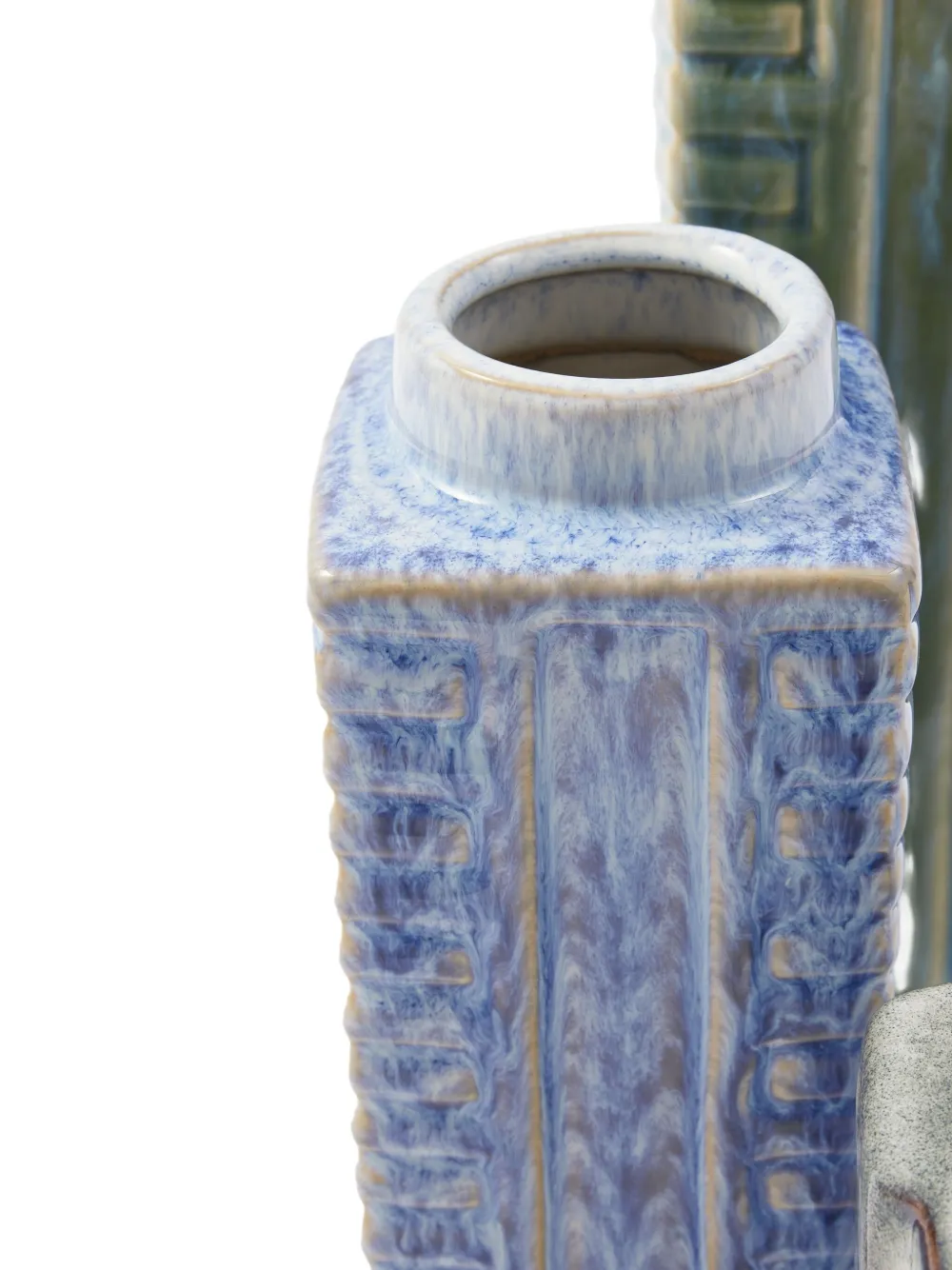 Polspotten Small City Textured Ceramic Vases (set Of Three)