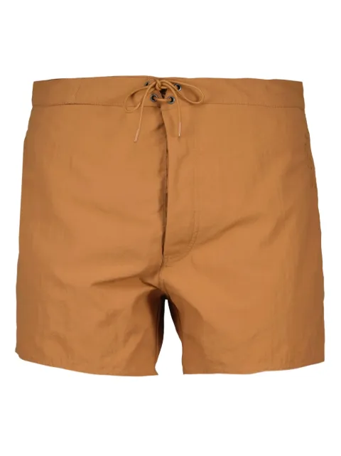 Saint Laurent shorts de playa con cordones en la pretina