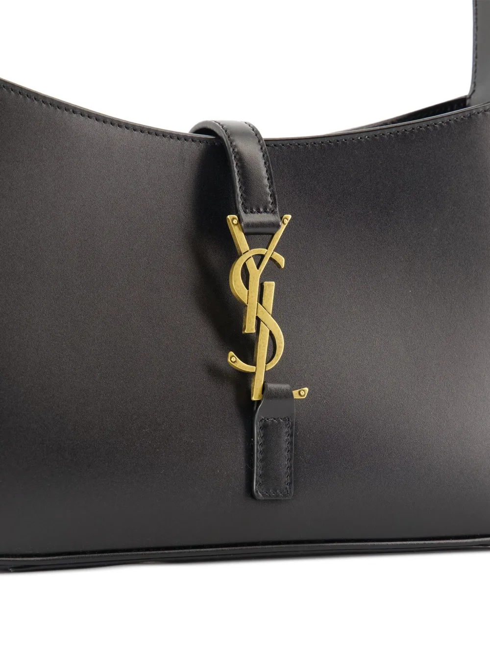 Saint Laurent Le 5 à 7 leren schoudertas met logoplakkaat Zwart