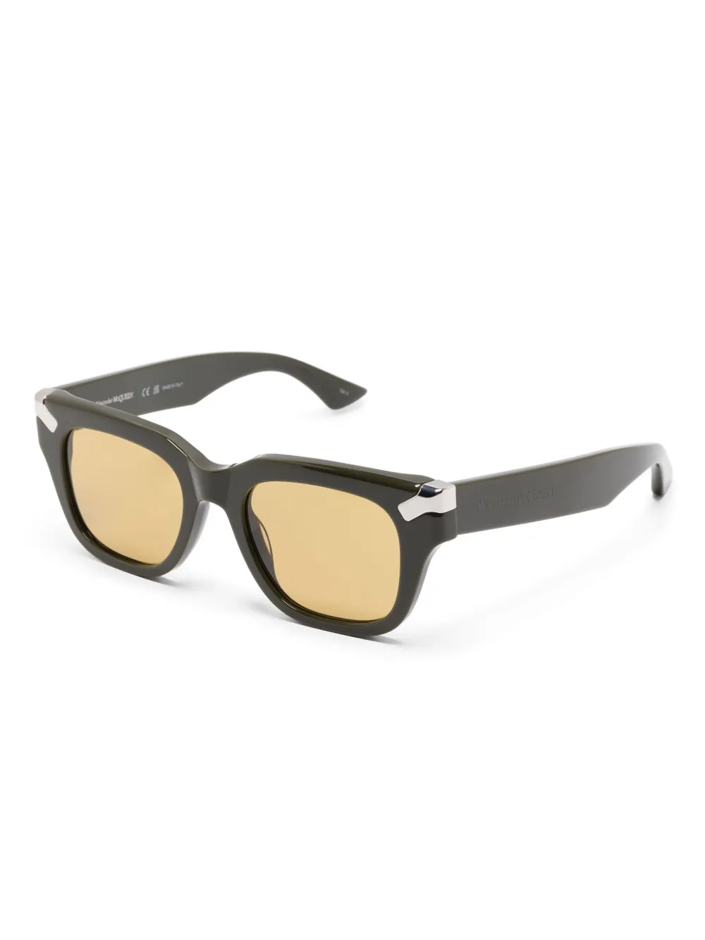 Alexander McQueen Punk Rivet Square sunglasses - Groen