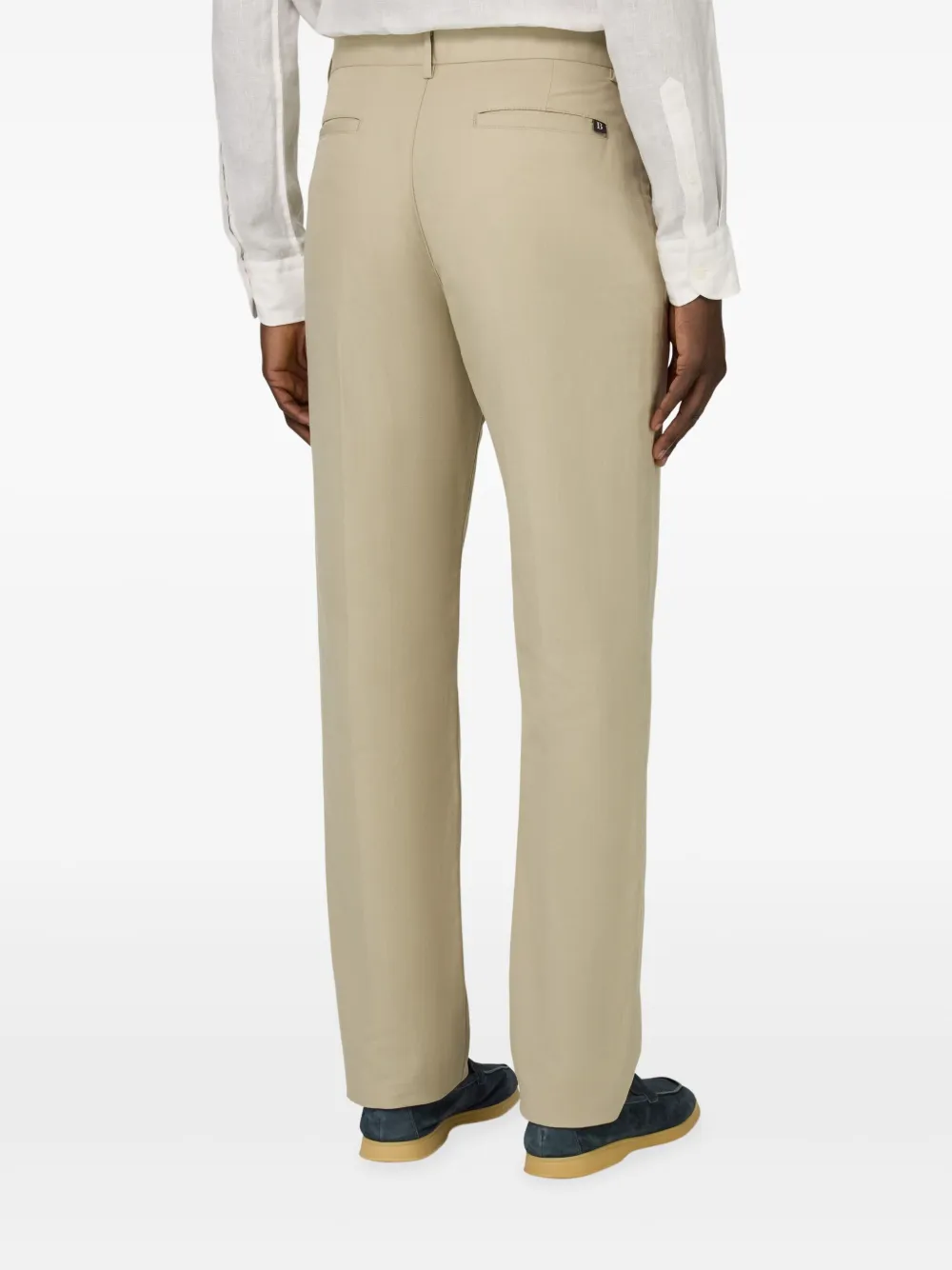 Boggi Milano Linnen broek Beige