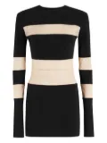 Norma Kamali Spliced Pickleball mini dress - Black