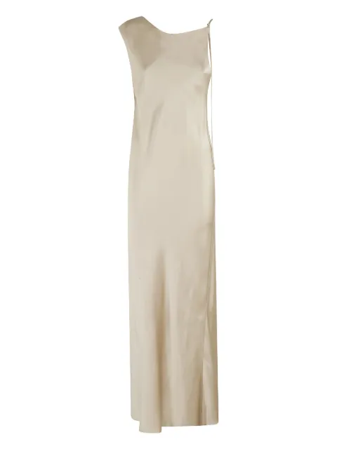 Alysi asymmetric satin evening dress