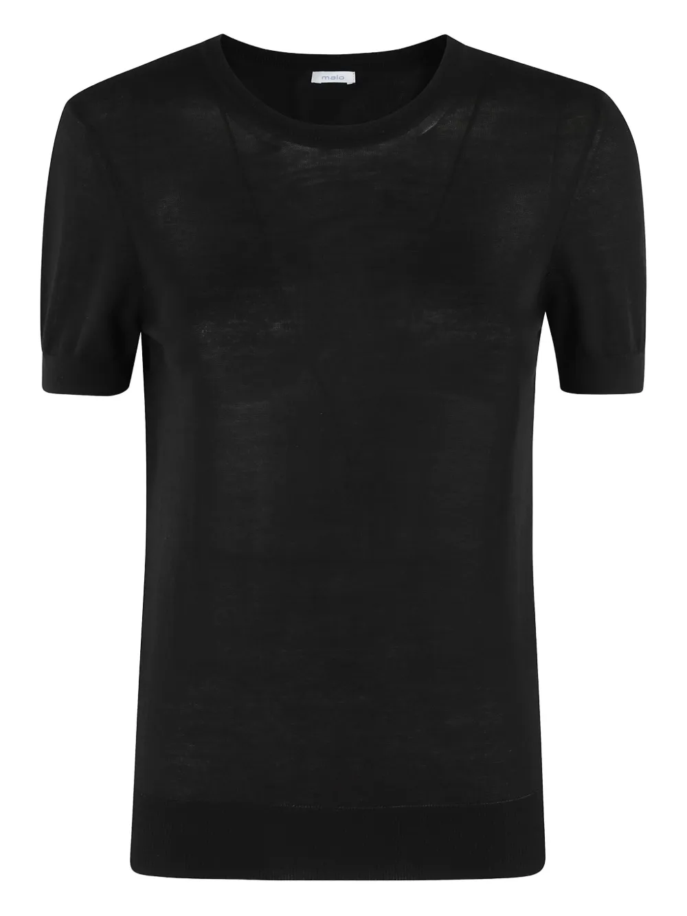 Malo Katoenen T-shirt Zwart