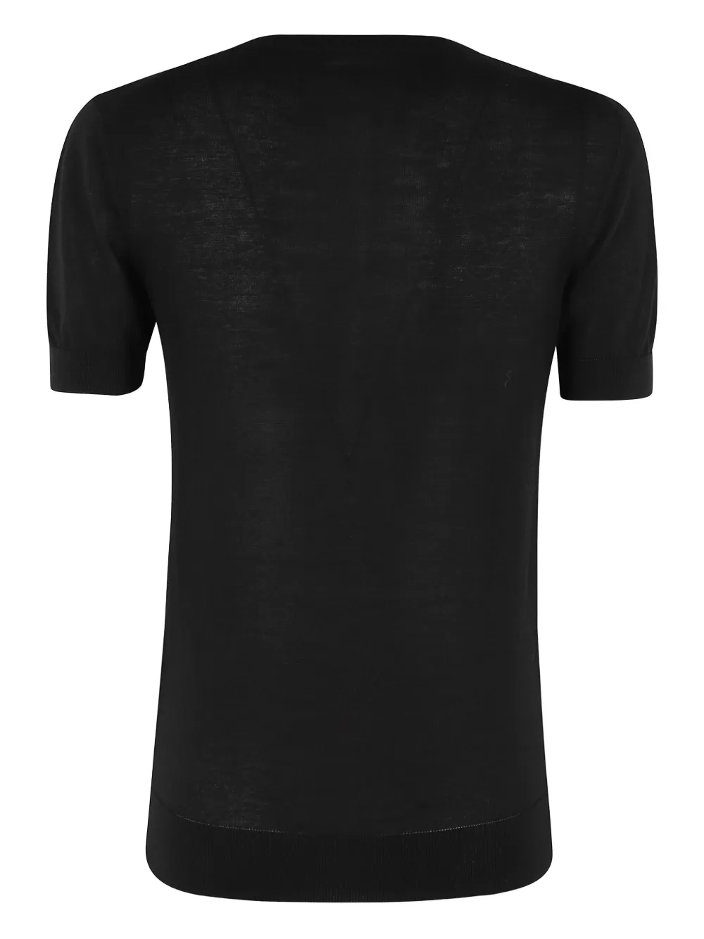Malo Katoenen T-shirt Zwart