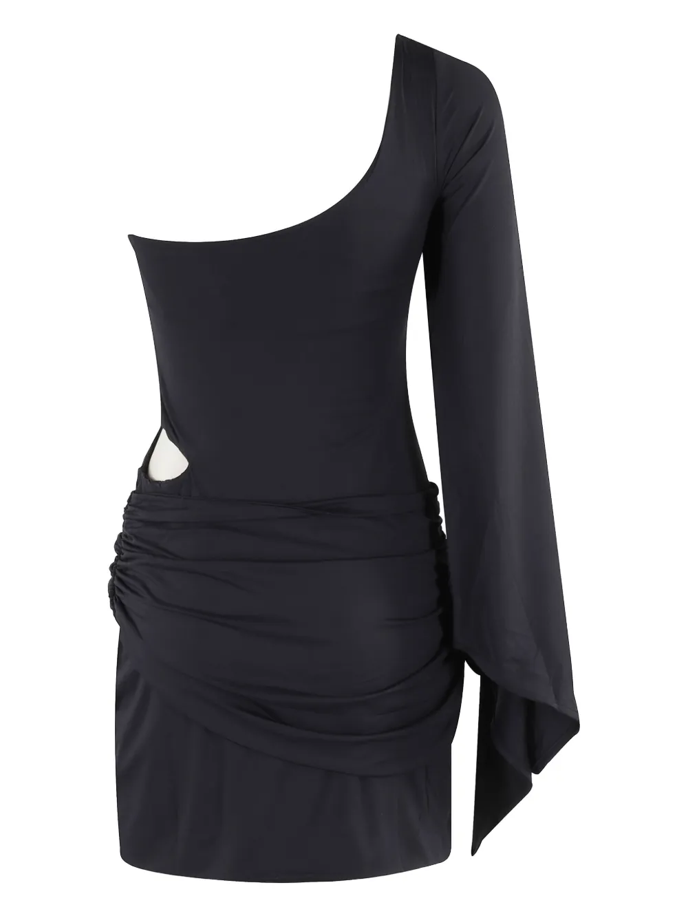 Federica Tosi Asymmetrische mini-jurk - Zwart