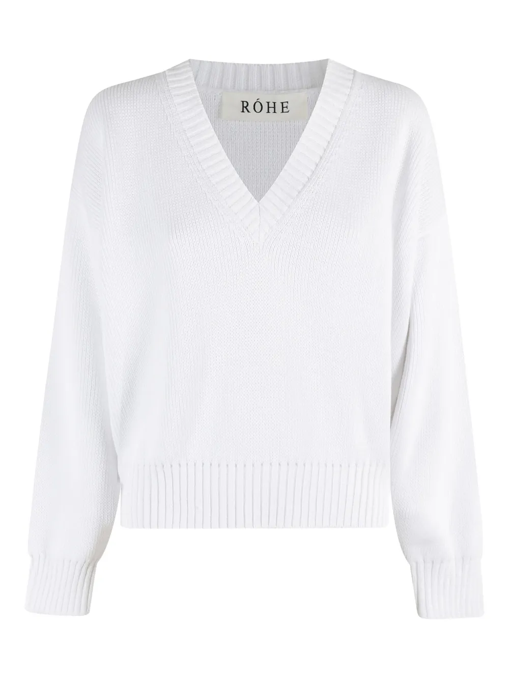 Róhe V-neck sweater | White | Image 1