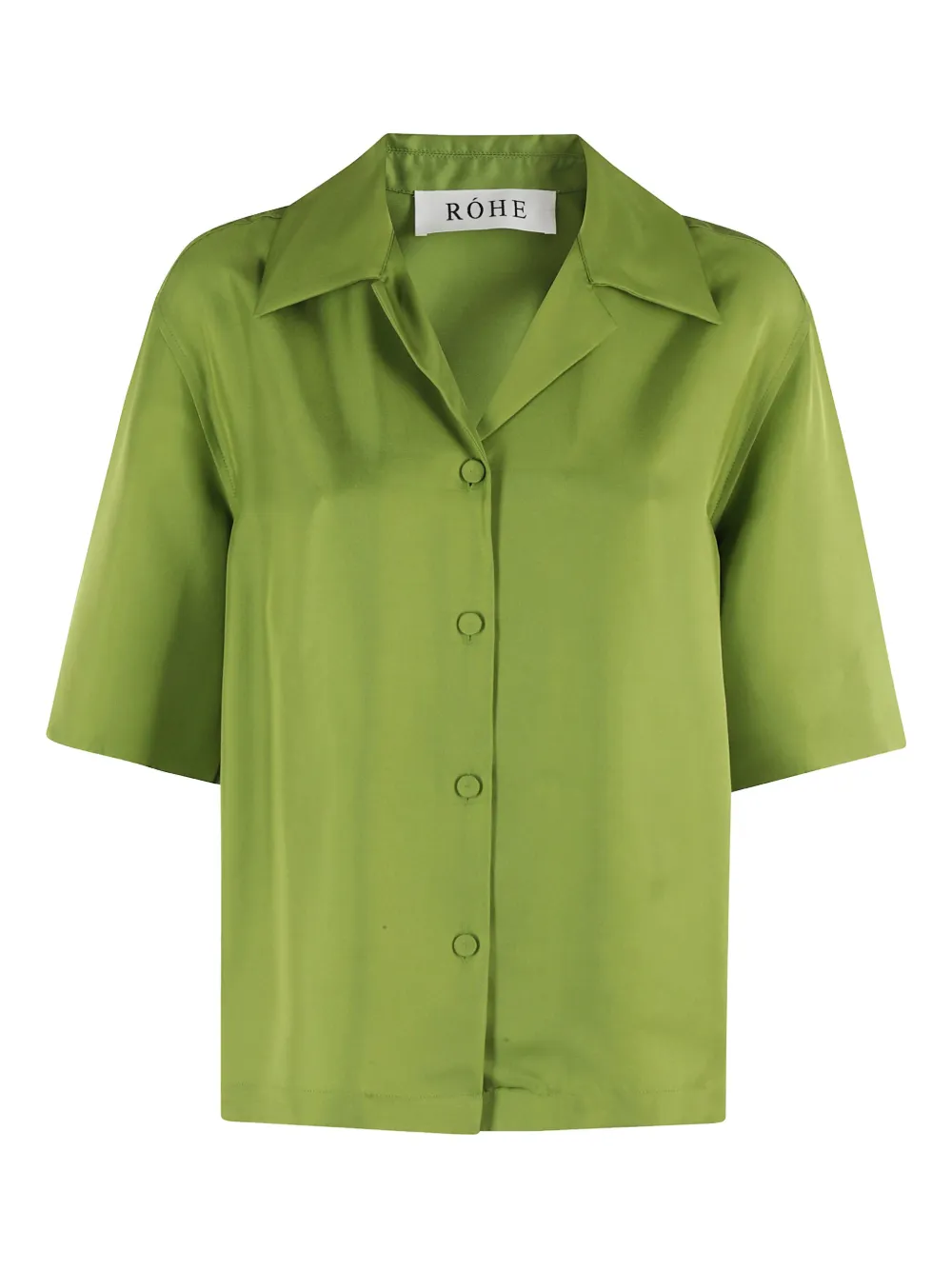 Róhe camisa de seda | verde | Image 1