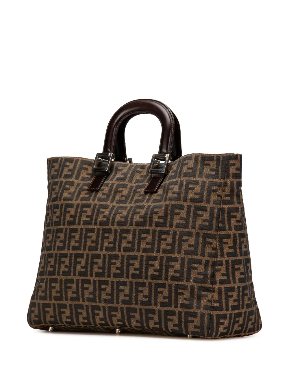 Fendi Pre-Owned 2000-2010 Large Zucca Canvas Twins tote bag | Bags | Image 2