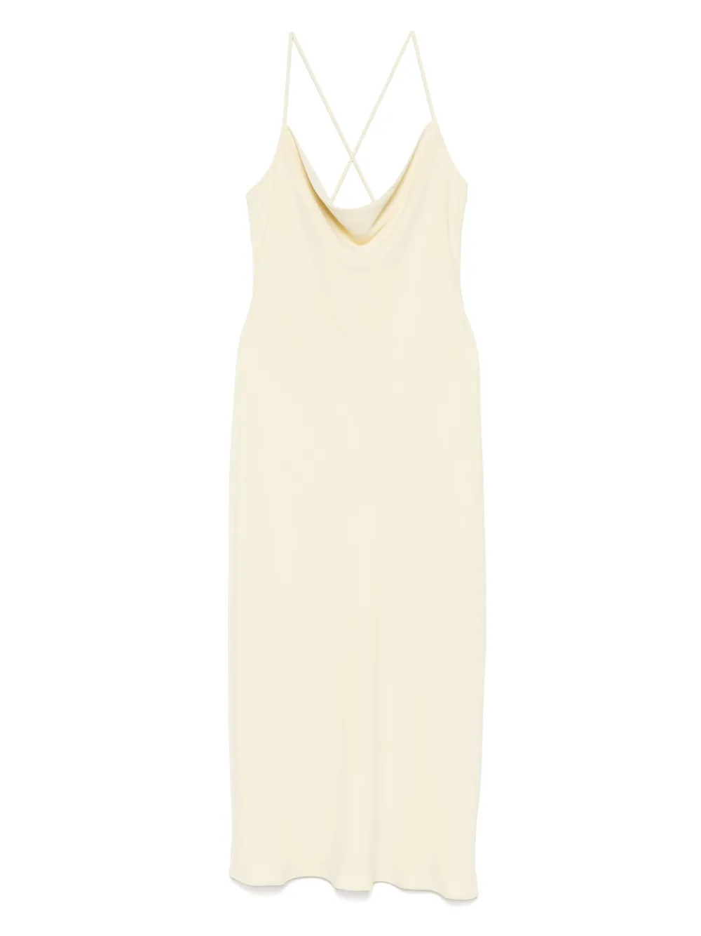 Calvin Klein Low-back Drape Midi Dress