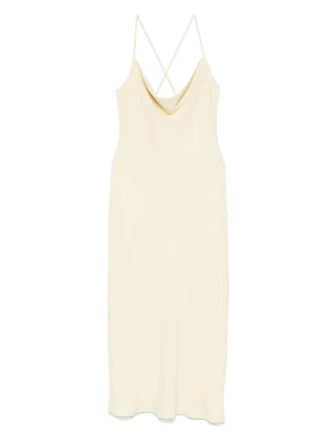 Calvin Klein vestido midi con diseño drapeado