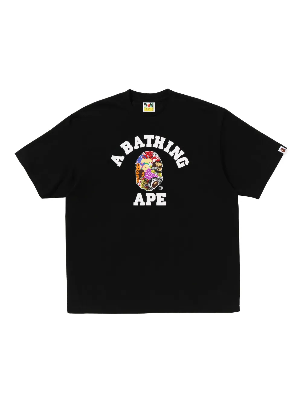 A BATHING APE® T-Shirt mit grafischem Print | Schwarz | Image 1