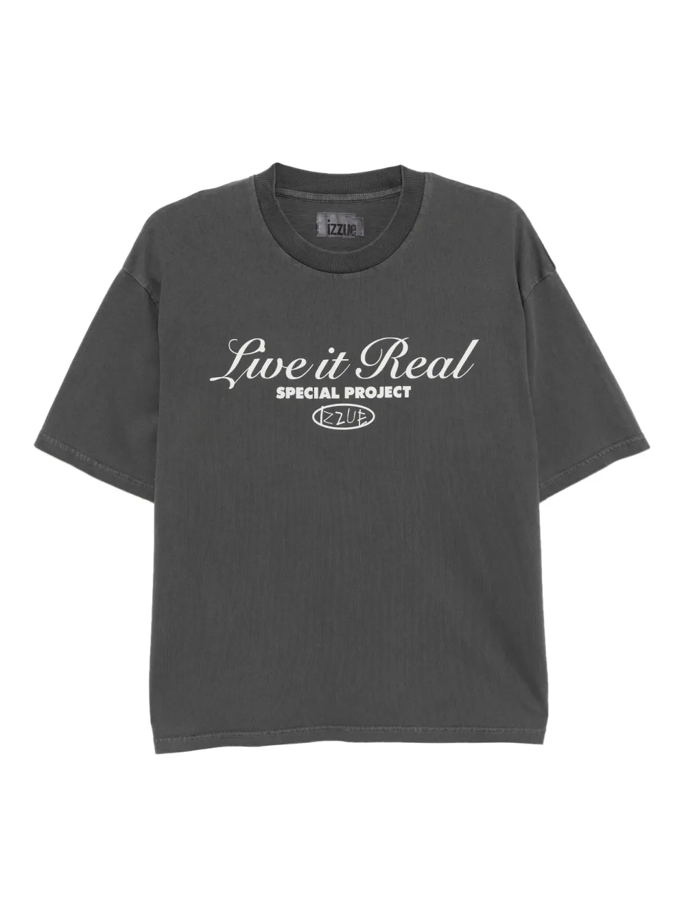 Izzue T-shirt met logoprint Grijs