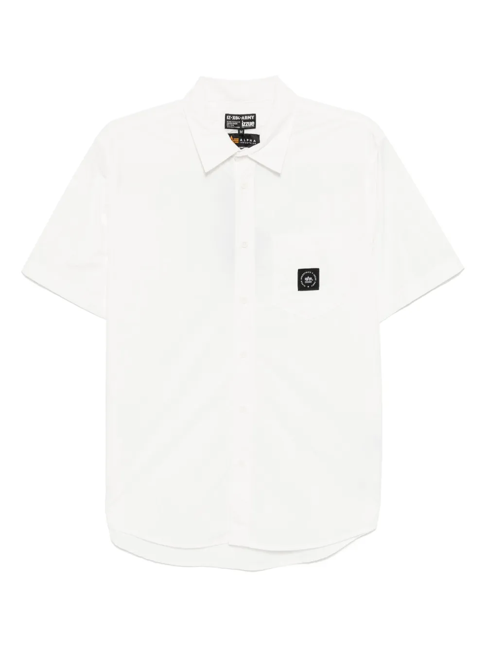 izzue camisa con parche del logo | blanco | Image 1