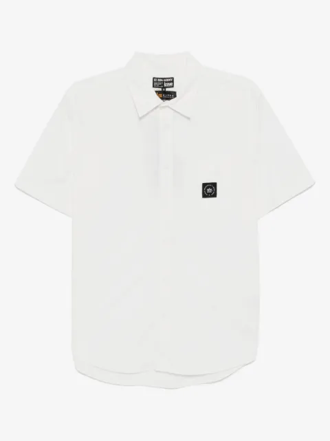 izzue logo-patch shirt