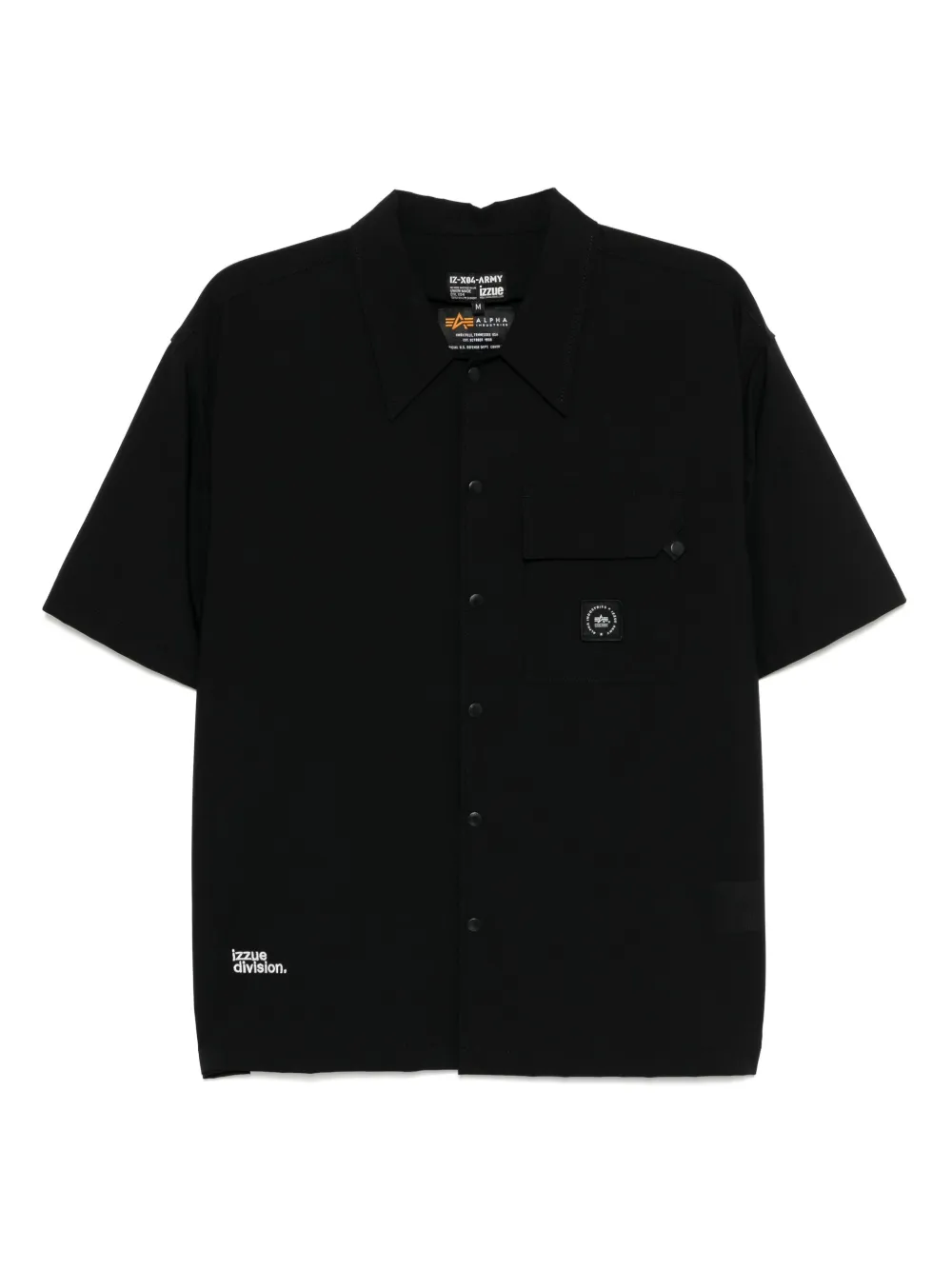 izzue camisa con parche del logo | negro | Image 1