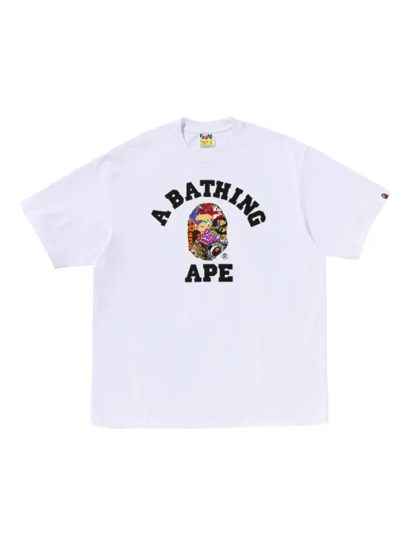 エド A BATHING APE Tシャツ A BATHING APE® グラフィック Tシャツ | ホワイト | FARFETCH JP