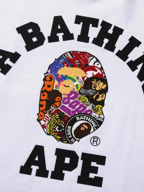 BAPE A BATHING APE Tシャツ 2枚セット 白 カモ 猿ロゴ A BATHING APE® graphic-print T-shirt | White | FARFETCH CA