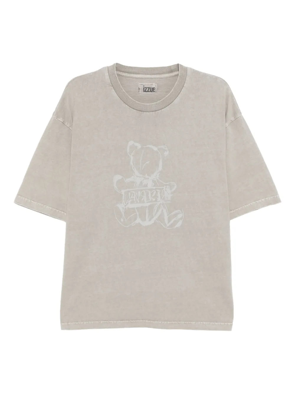 Izzue T-shirt met grafische print Grijs