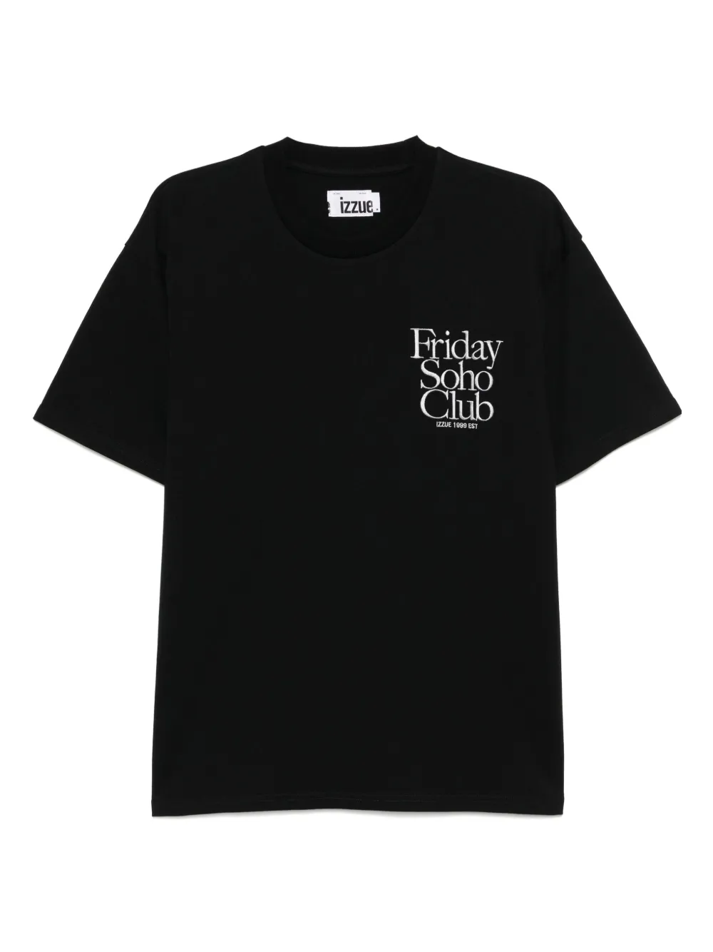 izzue playera con logo bordado | negro | Image 1