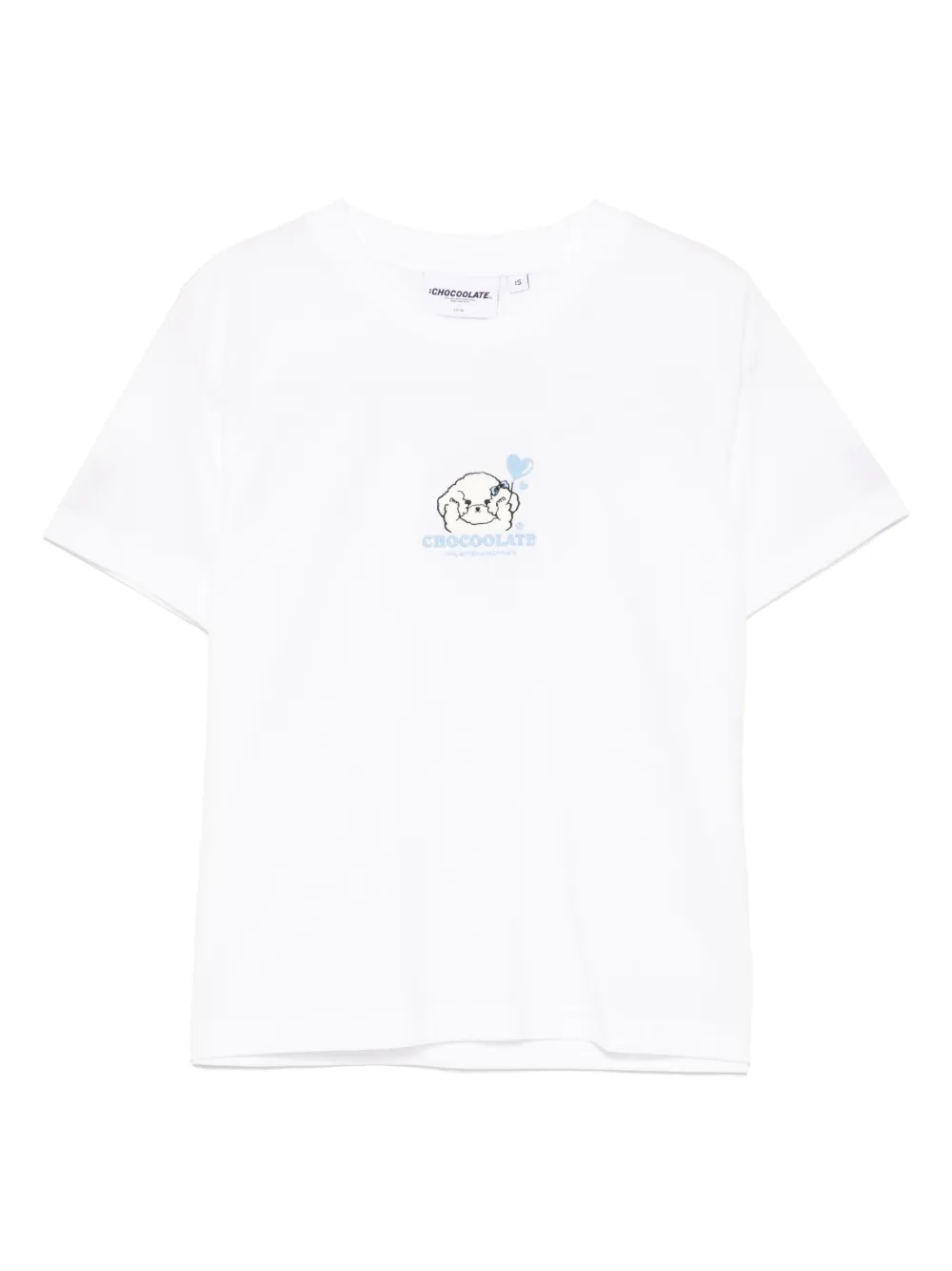 CHOCOOLATE playera con logo bordado | blanco | Image 1
