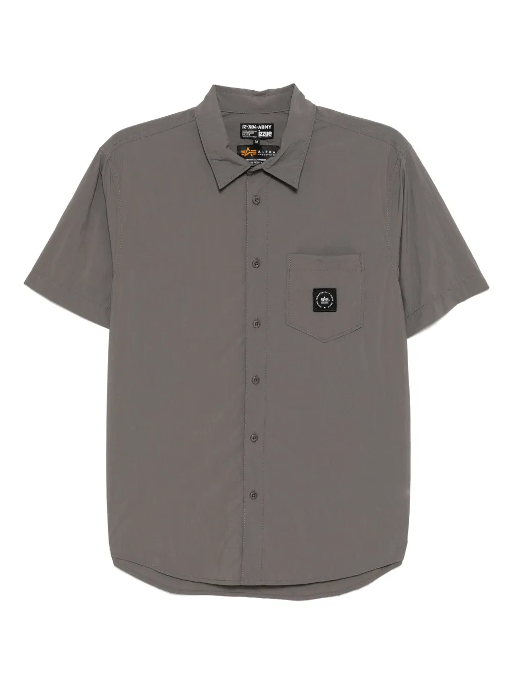 izzue camisa con parche del logo | gris | Image 1