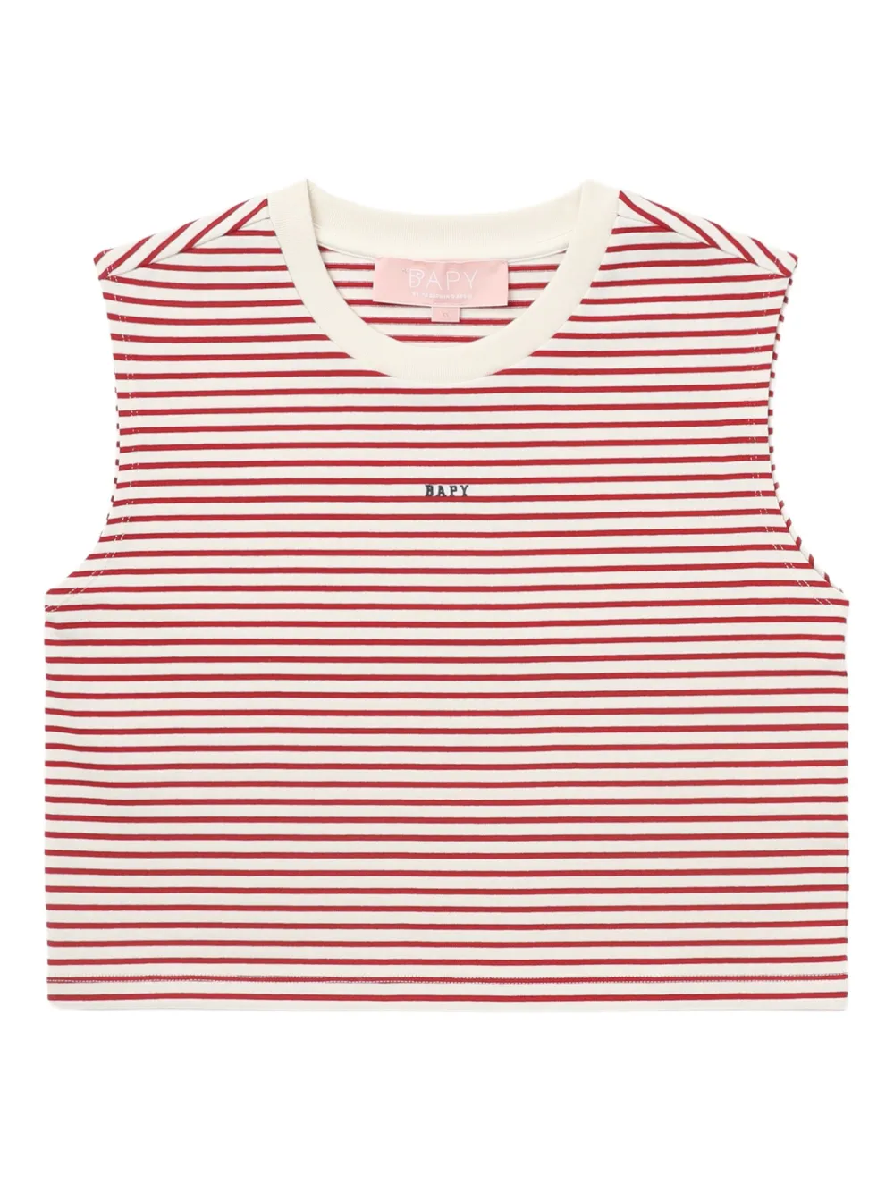 BAPY BY *A BATHING APE® striped sleeveless top | Red | Image 1