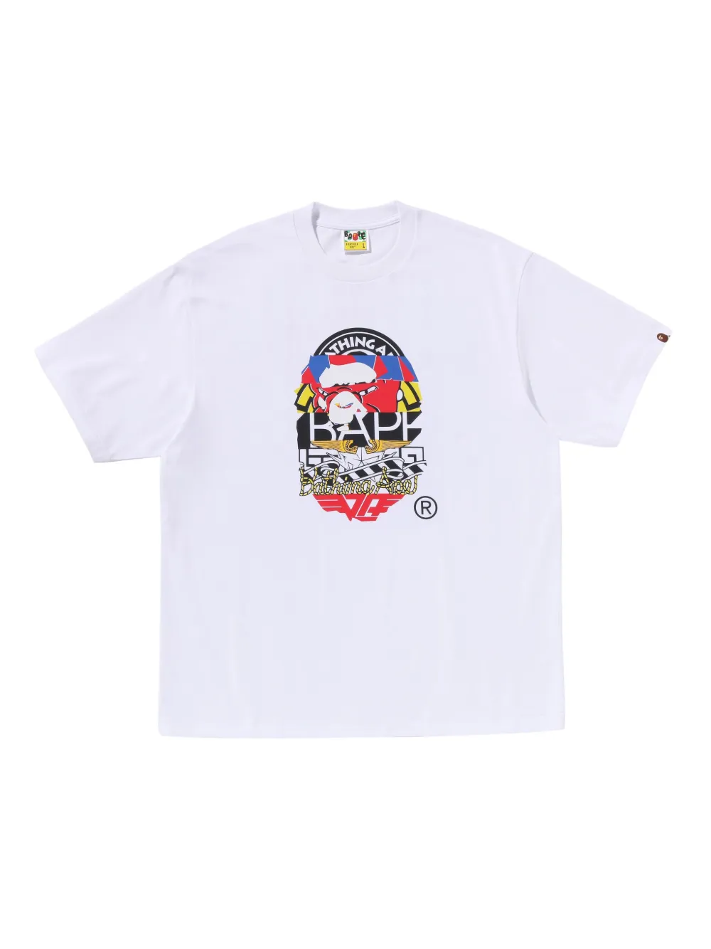 A BATHING APE® T-Shirt mit grafischem Print | Weiß | Image 1