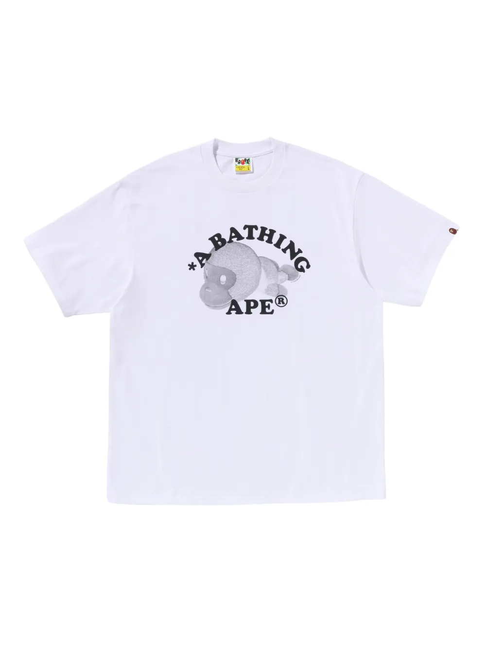 A BATHING APE® 그래픽 프린트 티셔츠 | 화이트 | Image 1