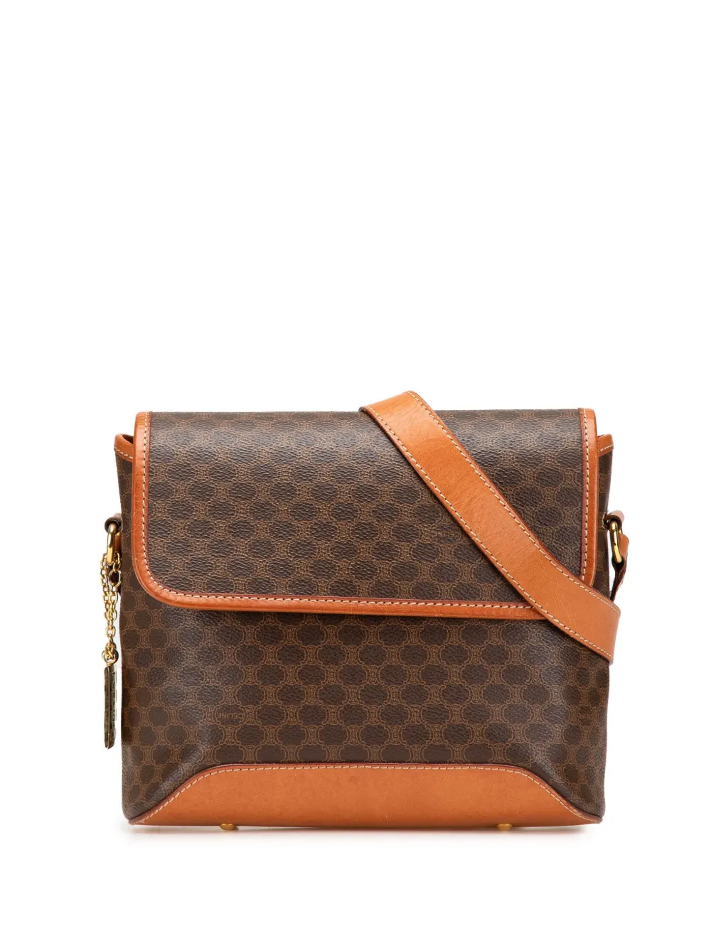 Céline Pre-Owned 1994 マカダム コーテッドキャンバス ショルダーバッグ - ブラウン Céline Pre-Owned 1994 マカダム コーテッドキャンバス ショルダーバッグ - ブラウン