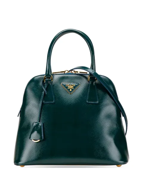 Prada Pre-Owned 2013-2024 Saffiano Vernice Dome satchel
