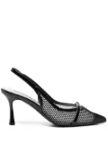 Karl Lagerfeld 80mm Sienna Signia trim pumps - Black