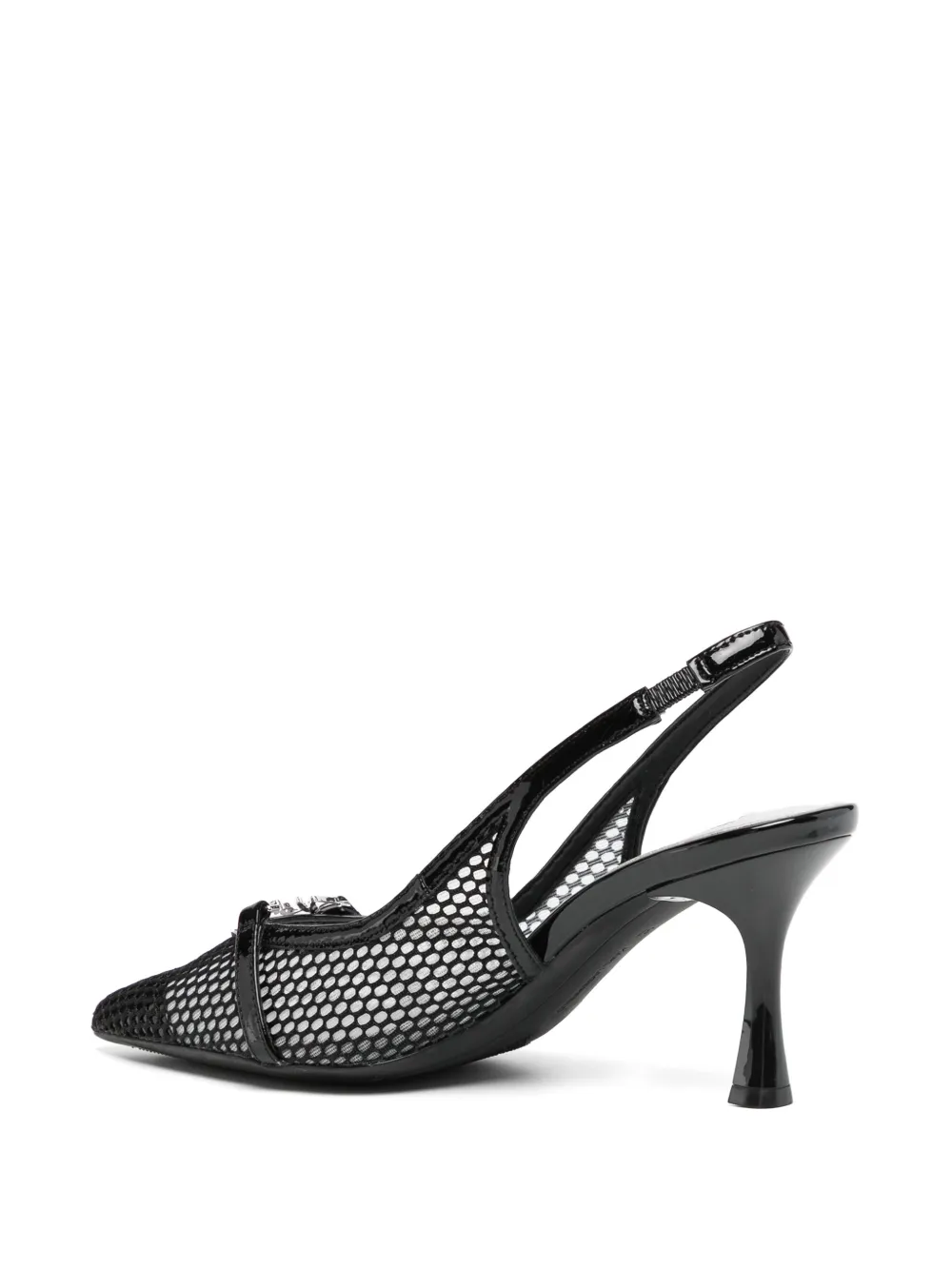 Karl Lagerfeld 80mm Sienna Signia trim pumps Black