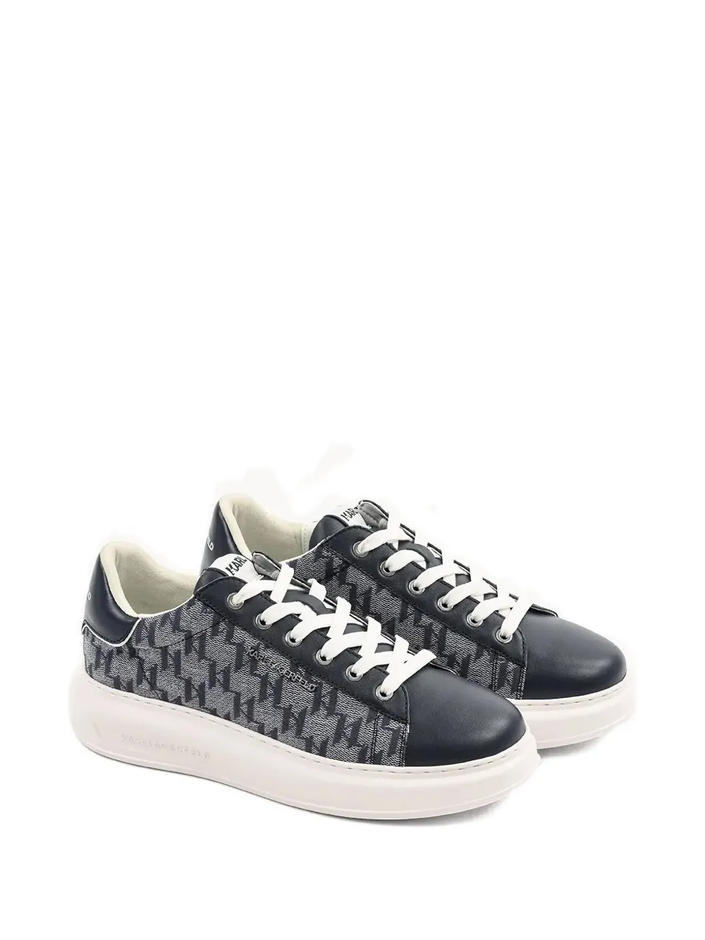 Karl Lagerfeld monogram jacquard sneakers Grey
